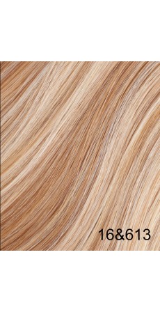 65 Gram 18" Hair Weave/Weft Colour #16&613 Caramel Blonde and Light Blonde Mix (Half Head)